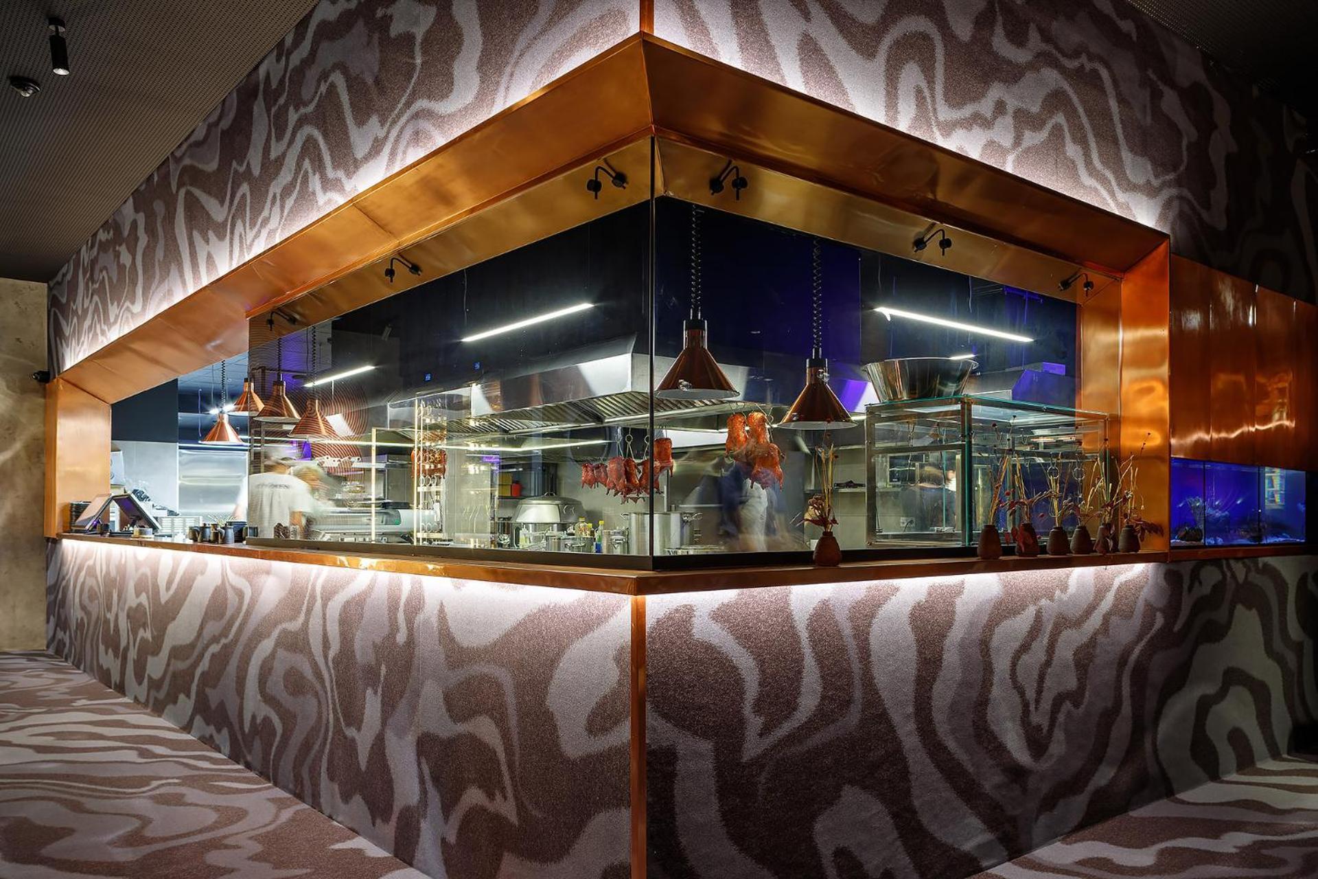 Emily Resort Lviv Exterior photo The open kitchen at the restaurant